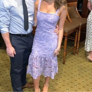 Lilac dress by lover & friends.